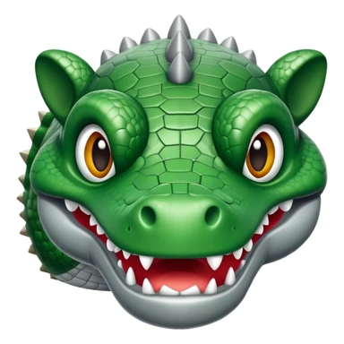  Un avión con cabeza de cocodrilo sticker