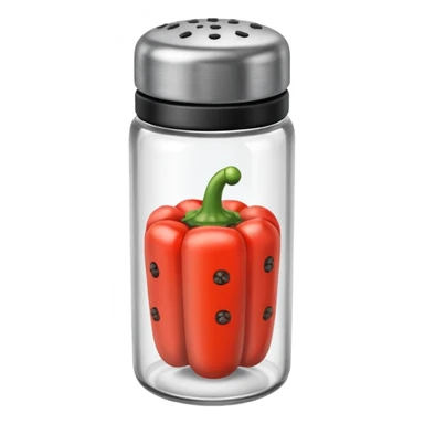 Pepper shaker sticker