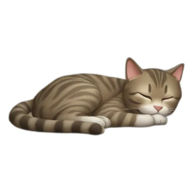 Cat sleeping on the sofa sticker