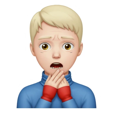 criss cross hands around throat choking self emoji sticker