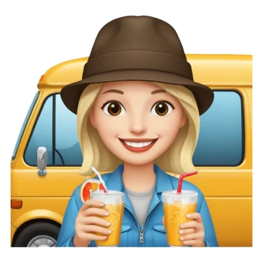 circus Rockstar drinking colddrink van  sticker