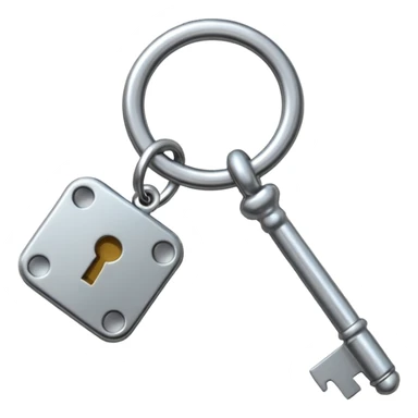 una llave con un llavero que diga Pablo Sbardella sticker