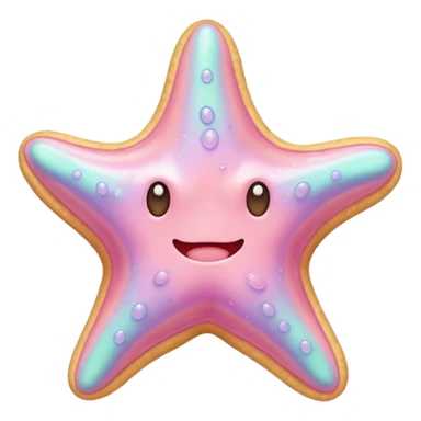 pastel melted starfish sticker