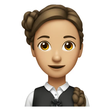 Femme avec un noeud papillon sticker