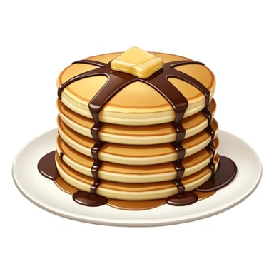 Pancakes with chocolate  sticker