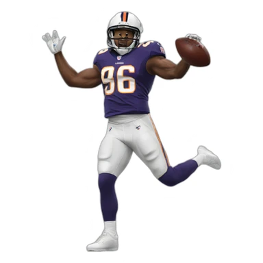 nfl player doing the griddy dance sticker