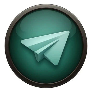 
dark green telegram icon sticker