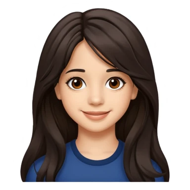 Camila Cabello with long dark brown hair sticker