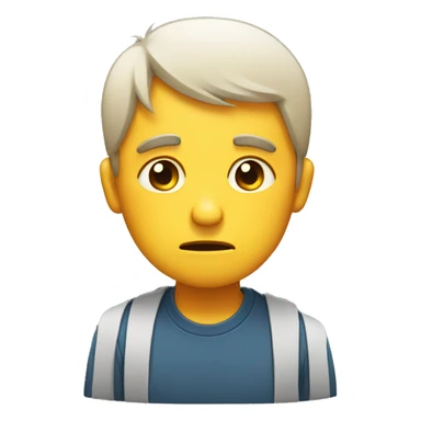 Sad and teary face sticker