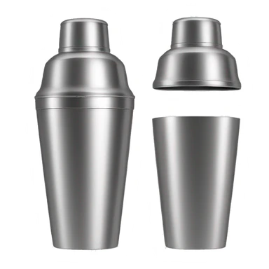 Metal Boston cocktail shaker sticker