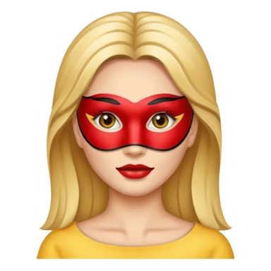 woman with beauty mask sticker