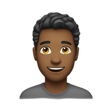 young adult man outgoing sticker