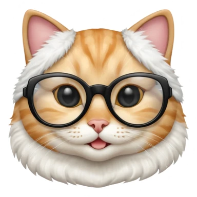 Cat wearing black cooling glass 😎😺 sticker