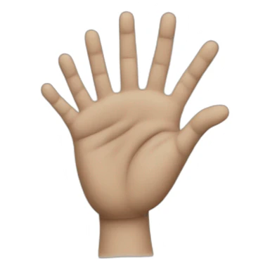 a hand with twelve fingers on it sticker