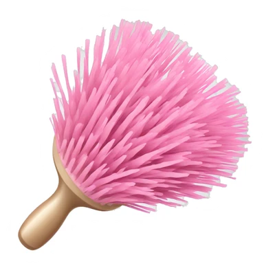 Light pink hair brush  sticker