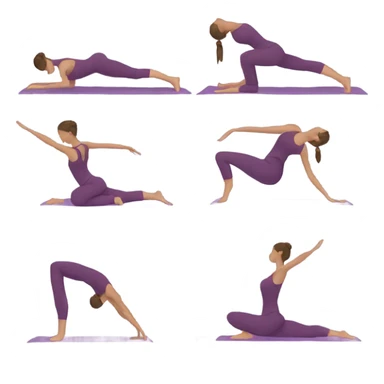 Yoga pose hand balance sticker