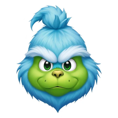Blue grinch  sticker