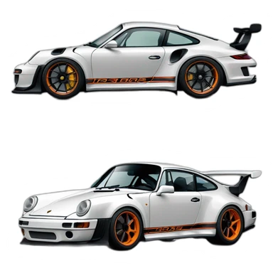 Porsche gt3 rs 911 992 sticker