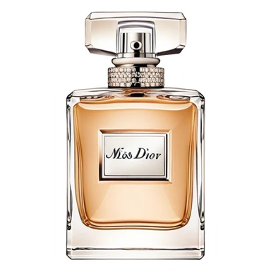 Dior miss dior eau de parfum, squared bottle beige sticker