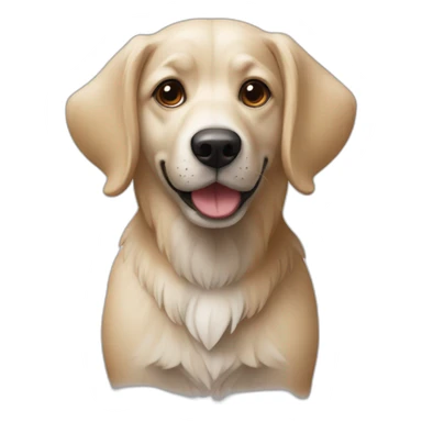Chien tiens fleurs sticker