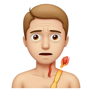 a person suffering from back pain sticker