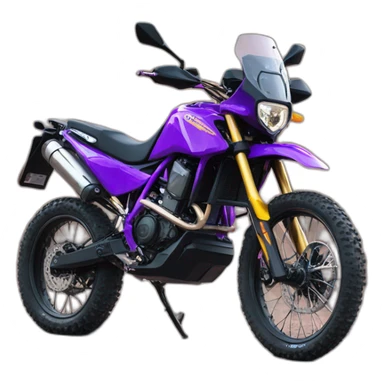 purple shining enduro cross bike 500cc sticker