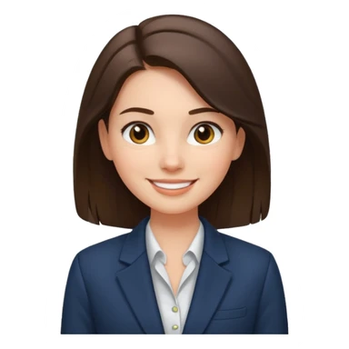 девушка брюнетка в пиджаке с собранными волосами sticker