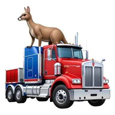 W900 Kenworth with Boxing Kangaroo sticker