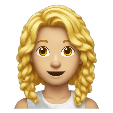 Un gars blond en corstard sticker