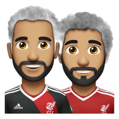 Muhammed salah in Liverpool shirt sticker