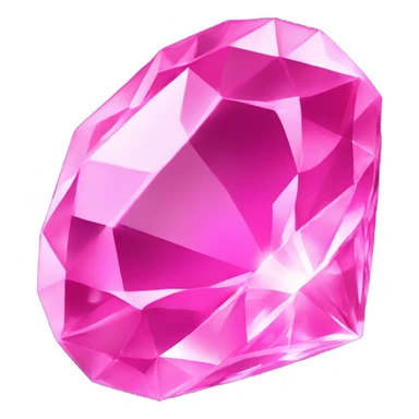 Big pink sparkly jewel sticker