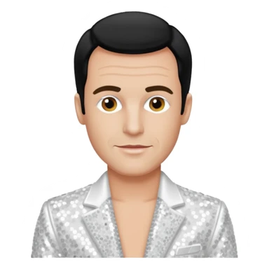 Peter Allen with White Sequin Outfit sticker