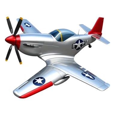 3D P51 mustang sticker