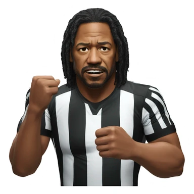 ufc referee herb dean stopping a fight sticker