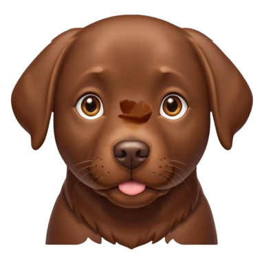 chocolate labrador sticker