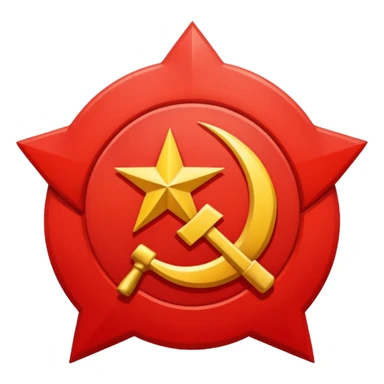 pure logo of communist party without star sticker