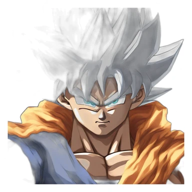 son goku ultra instinct and vegeta ulra ego sticker