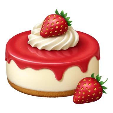 Strawberry cheesecake sticker