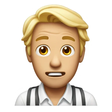 Englishman have a surprised  sticker