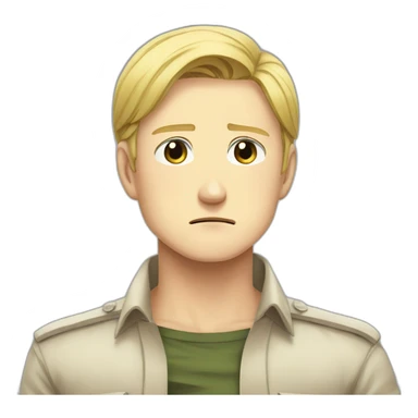 Erwin smith sad sticker