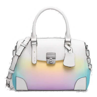 Realistic pastel to white ombre michael kors satchel purse. sticker