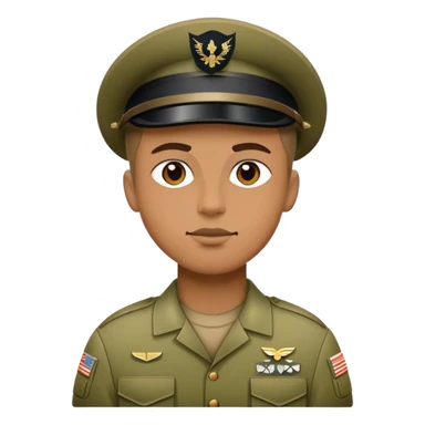 photorealistic American soldier in full height sticker