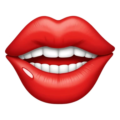 kiss lip print sticker