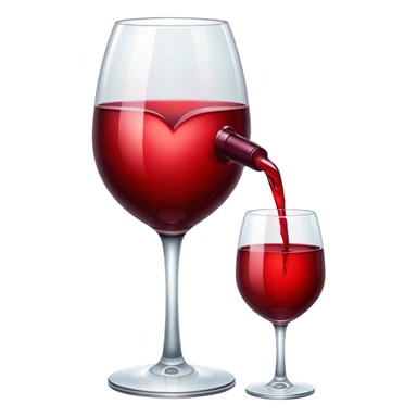 Wine red heart sticker