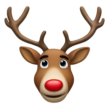 Rudolph the red nose raindeer sticker