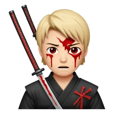 Faz o quê tomando uma facada de katana  sticker