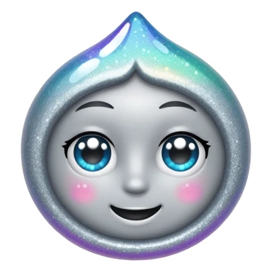 vamp glitter gray sticker