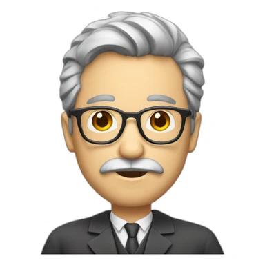 profesor con barba calvo sticker