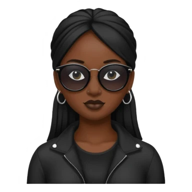 rihanah wear black sun glasses sticker