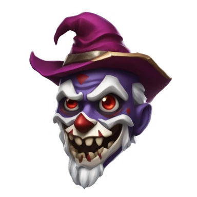 shaco from leauge of legends sticker